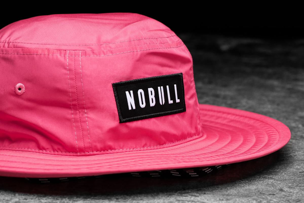 Nobull Boonie Neon Men's Hats Pink | Australia (IC9621)